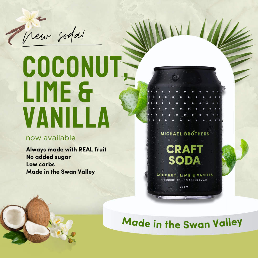 Coconut, Lime & Vanilla Craft Soda